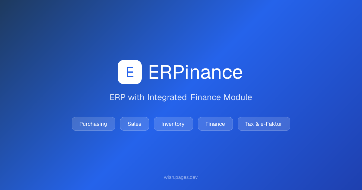 Website ERPinance